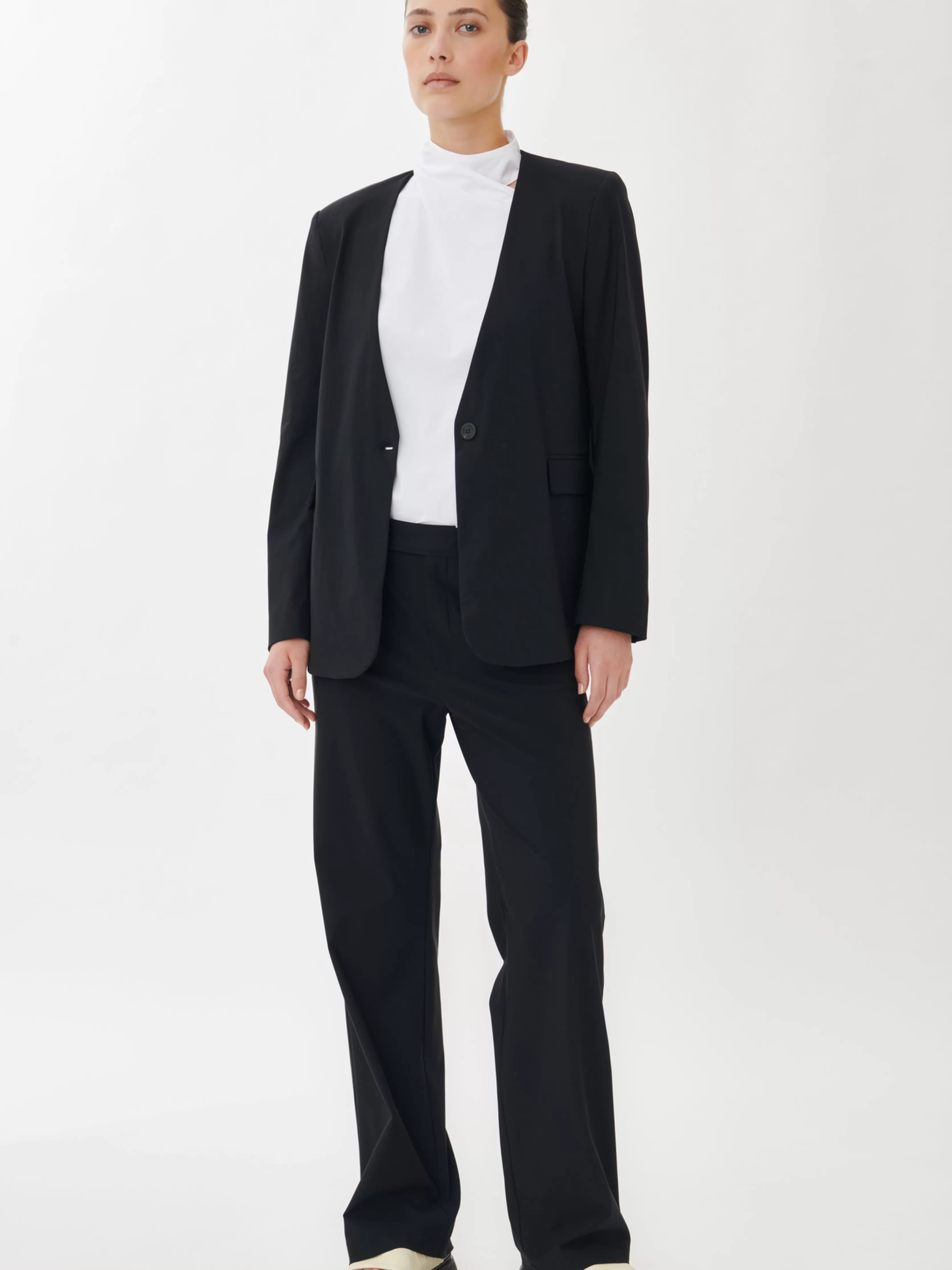 Jane Lushka Alma Blazer Technical Jersey | Black