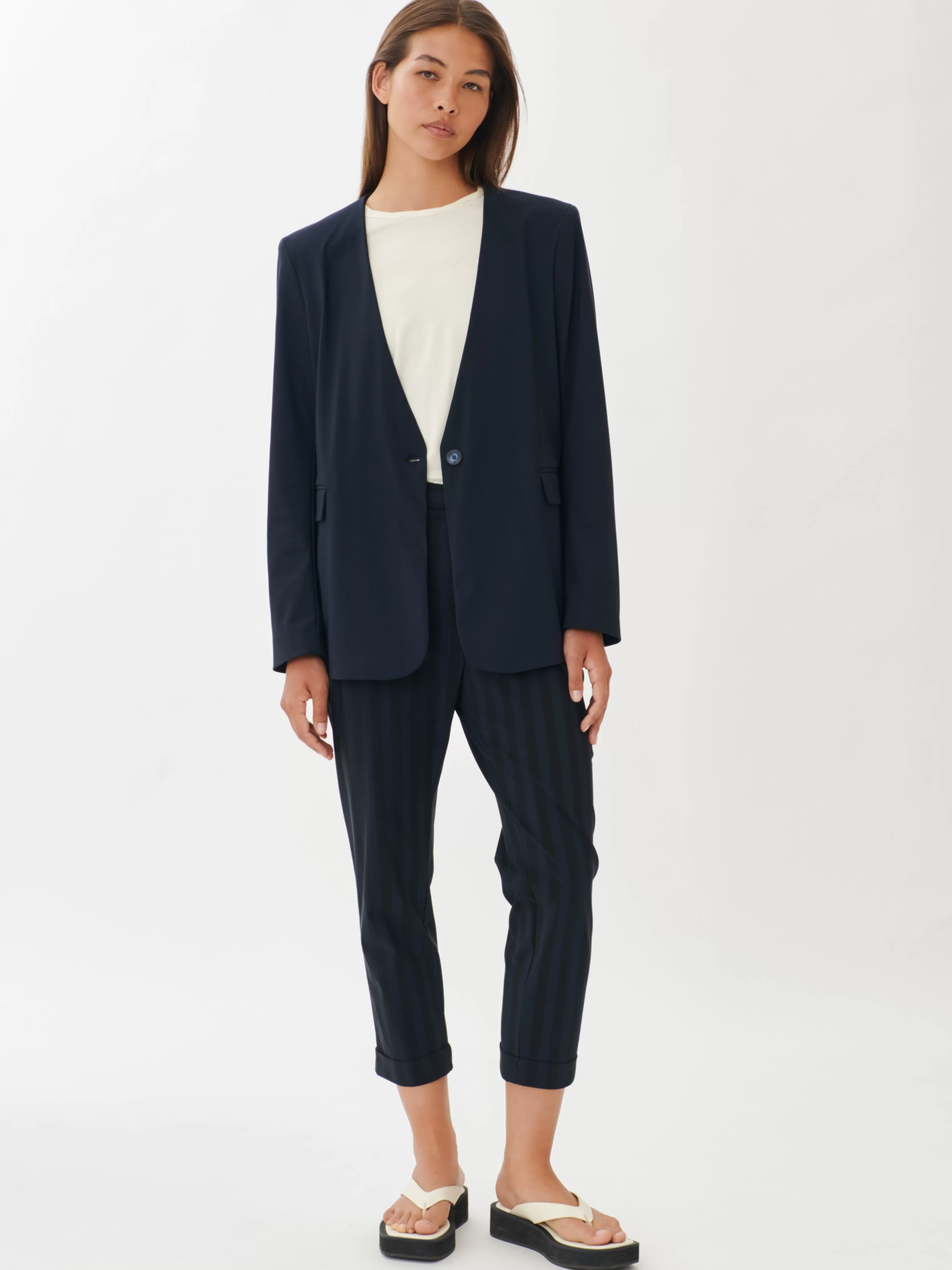 Jane Lushka Alma Blazer Technical Jersey | Blue