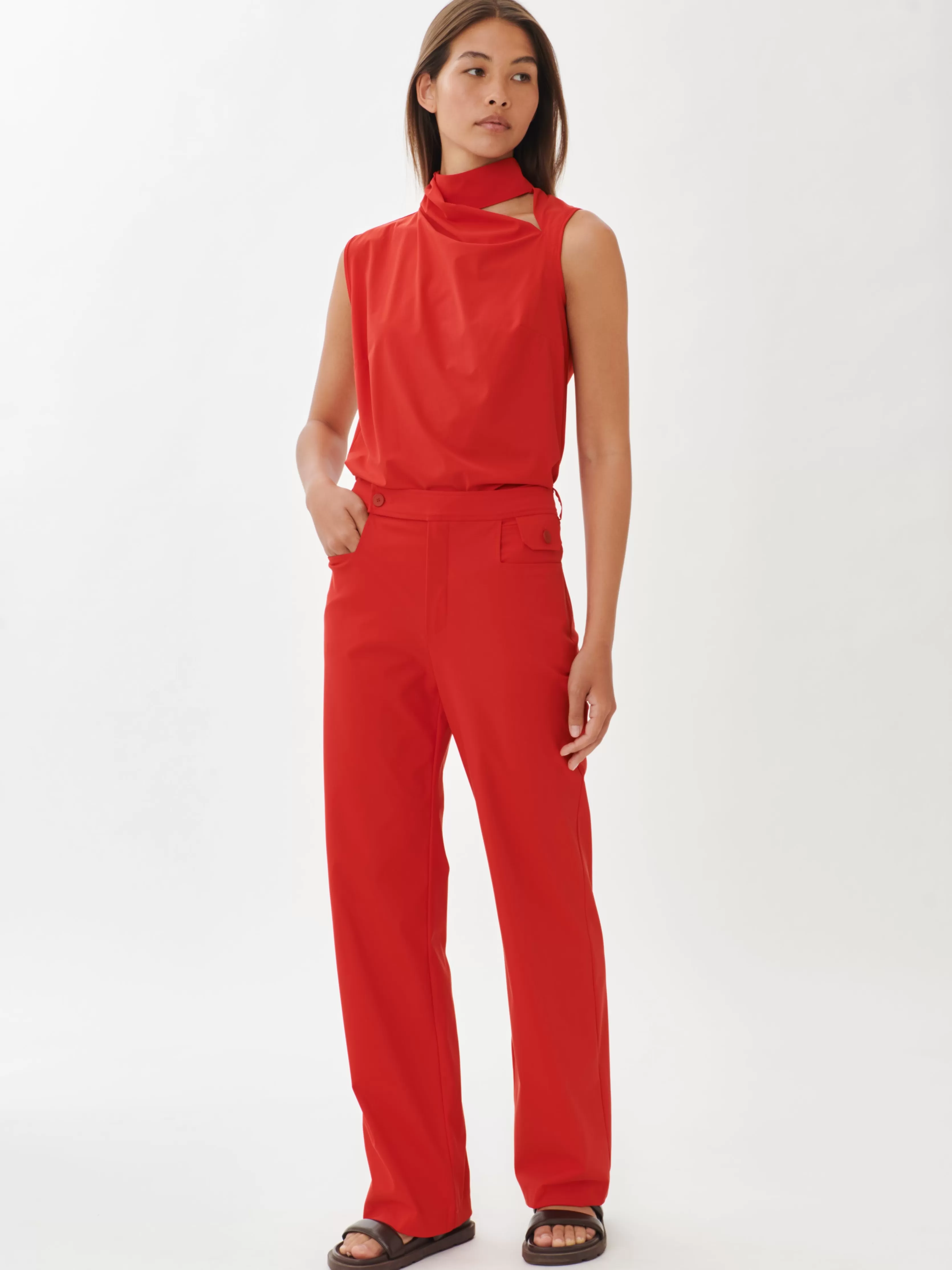 Jane Lushka Angela Pants Technical Jersey | Red