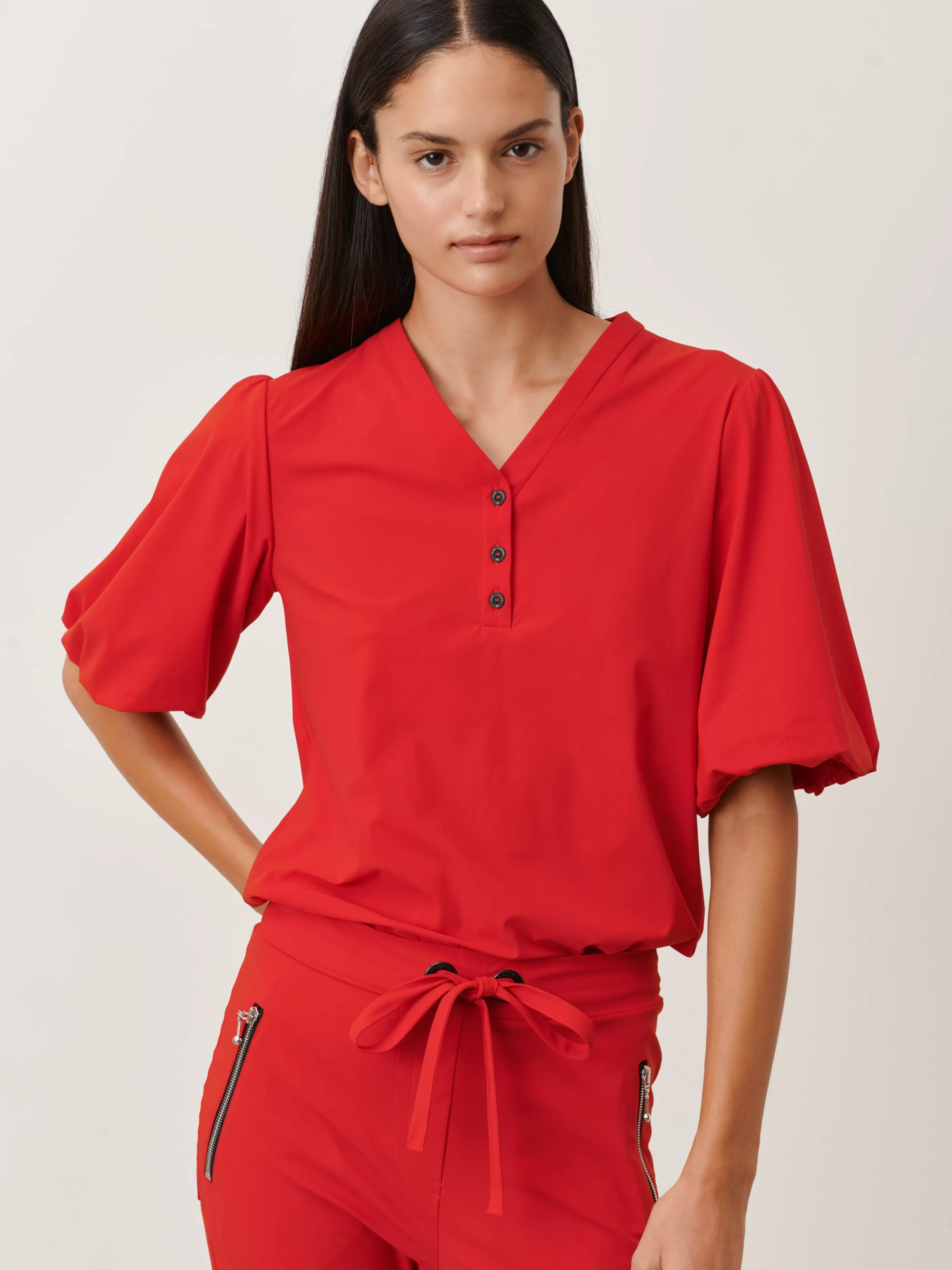 Jane Lushka Ava Top Technical Jersey | Red