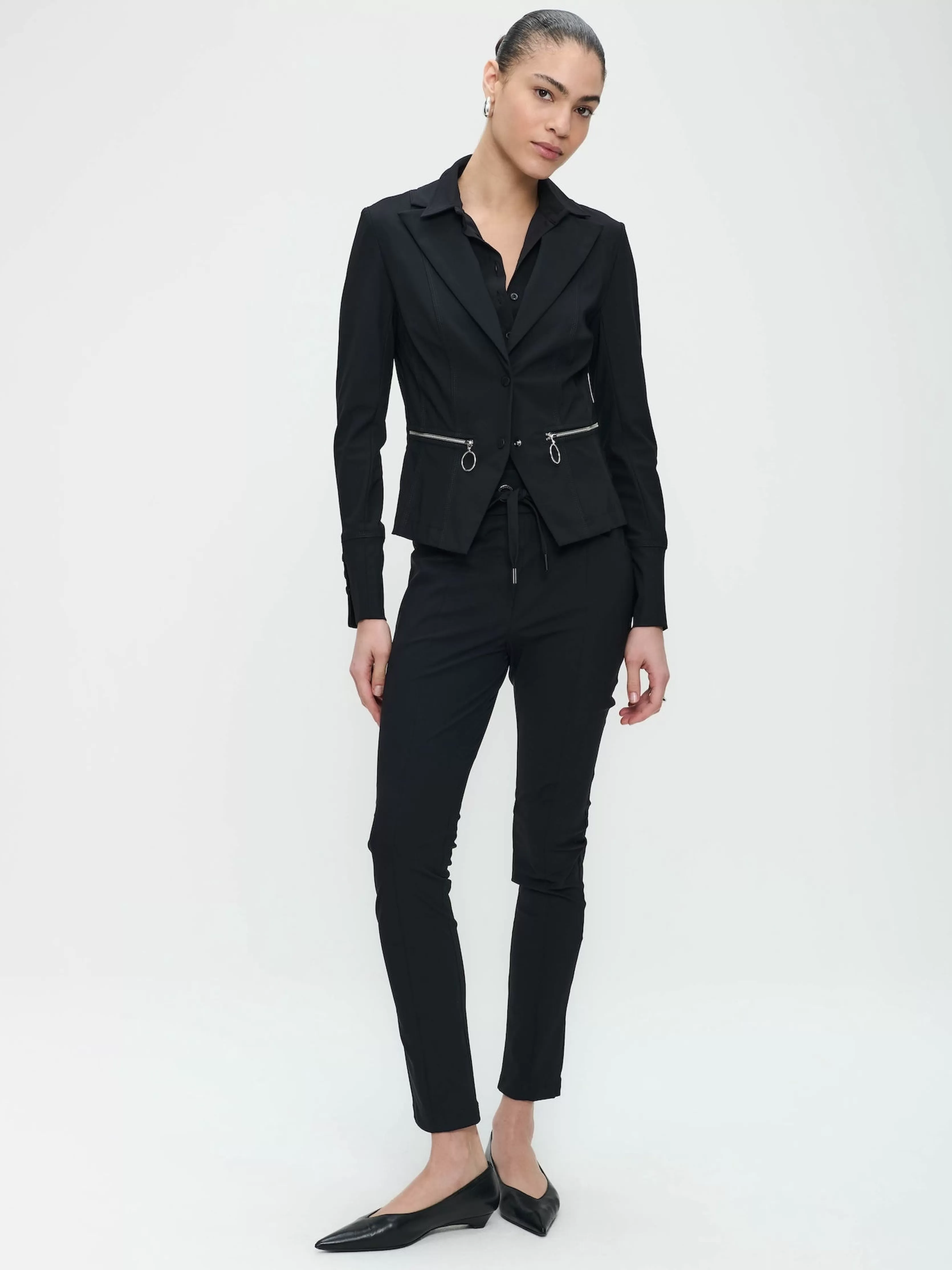 Jane Lushka Blazer Milano Technical Jersey | Black