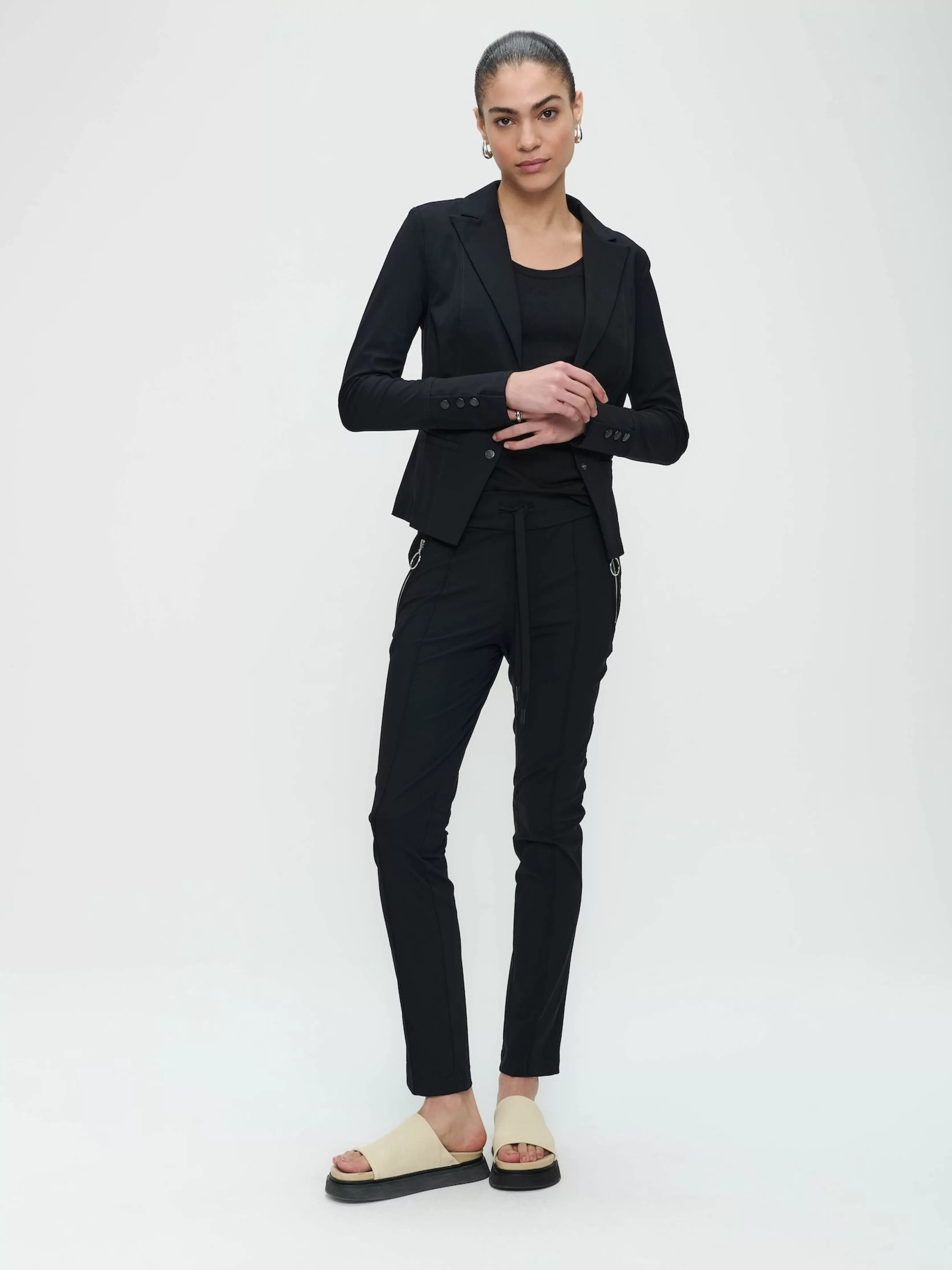 Jane Lushka Blazer Sofia Technical Jersey | Black