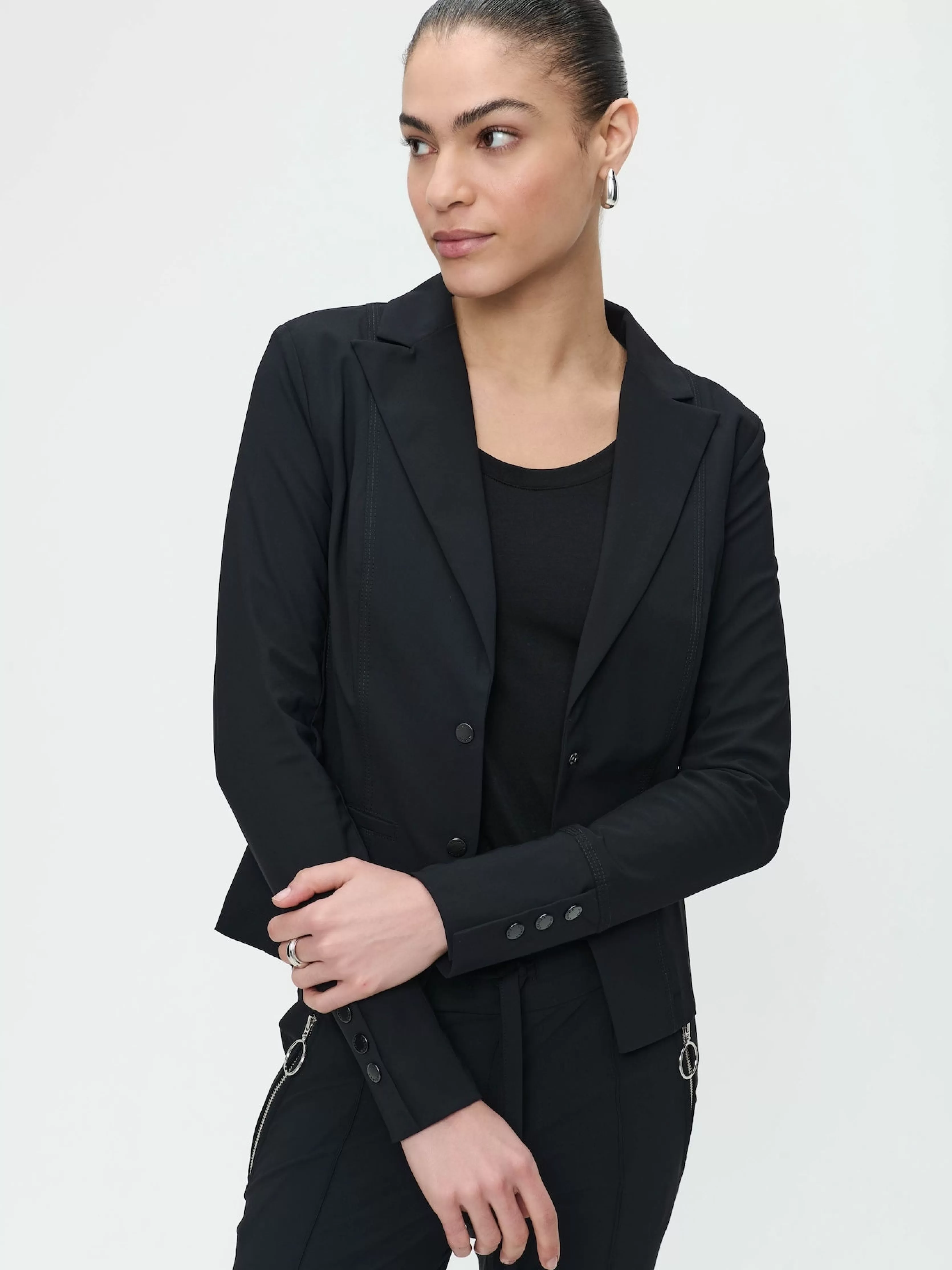 Jane Lushka Blazer Sofia Technical Jersey | Black