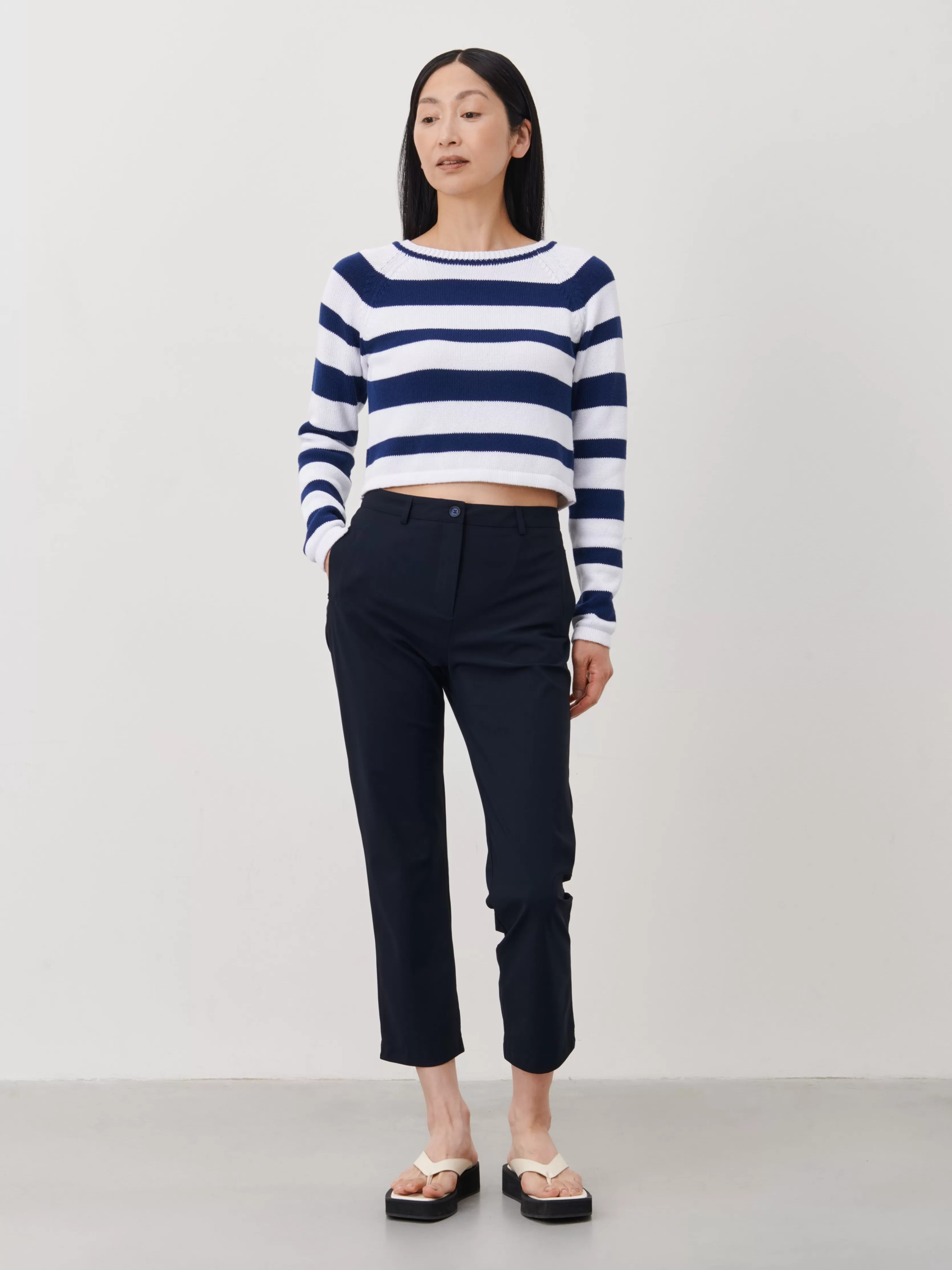 Jane Lushka Crop Pullover 2015A1 | Light Blue