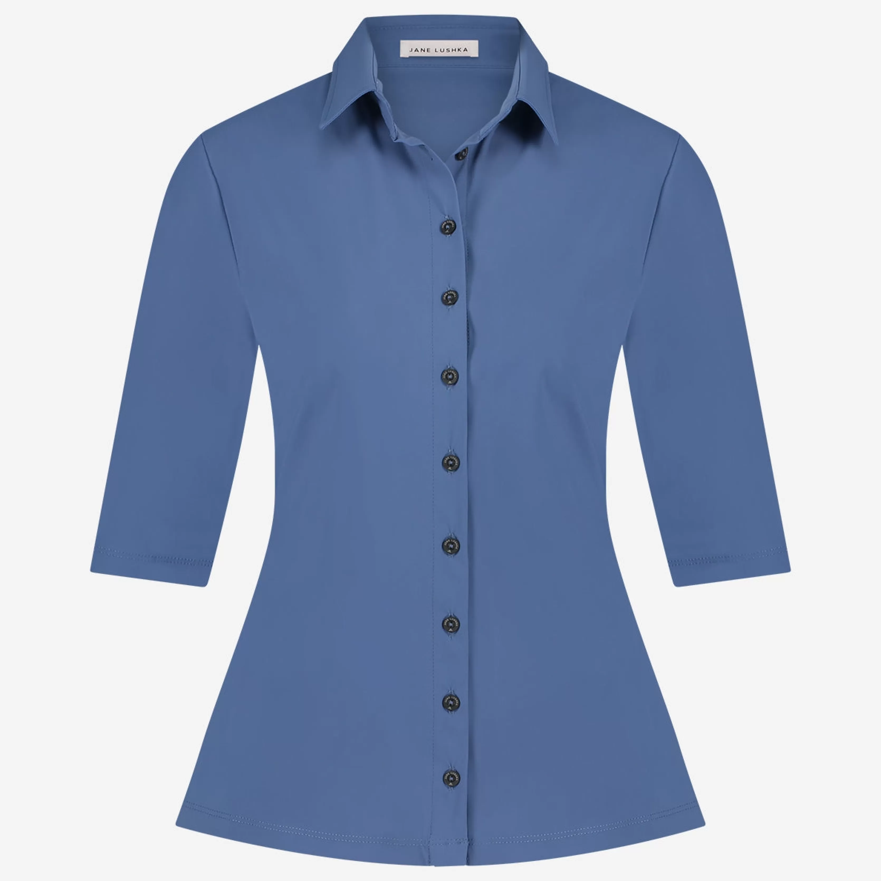 Jane Lushka Kikkie Blouse Technical Jersey | Mid Blue