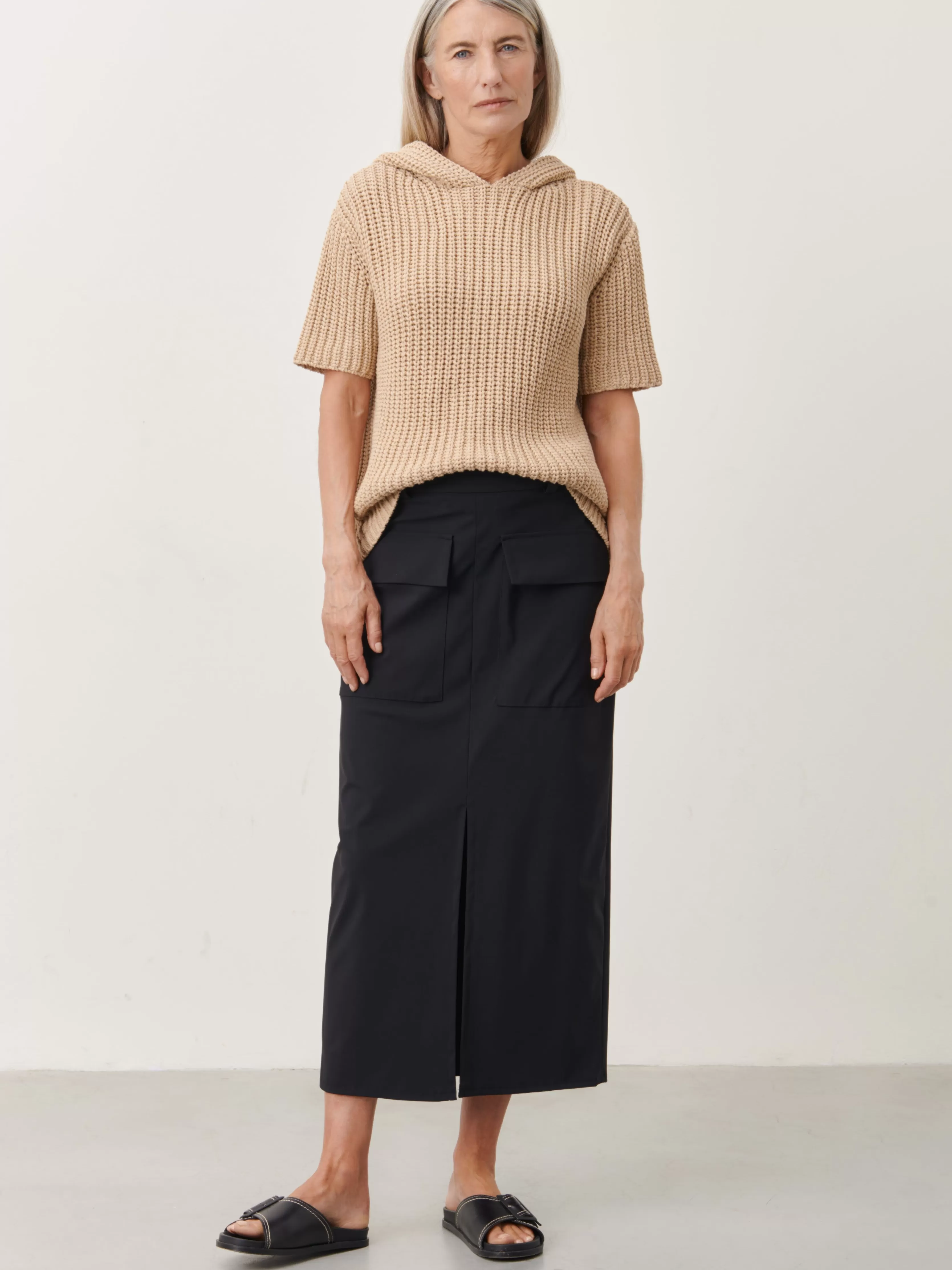 Jane Lushka Lara Skirt Technical Jersey | Black