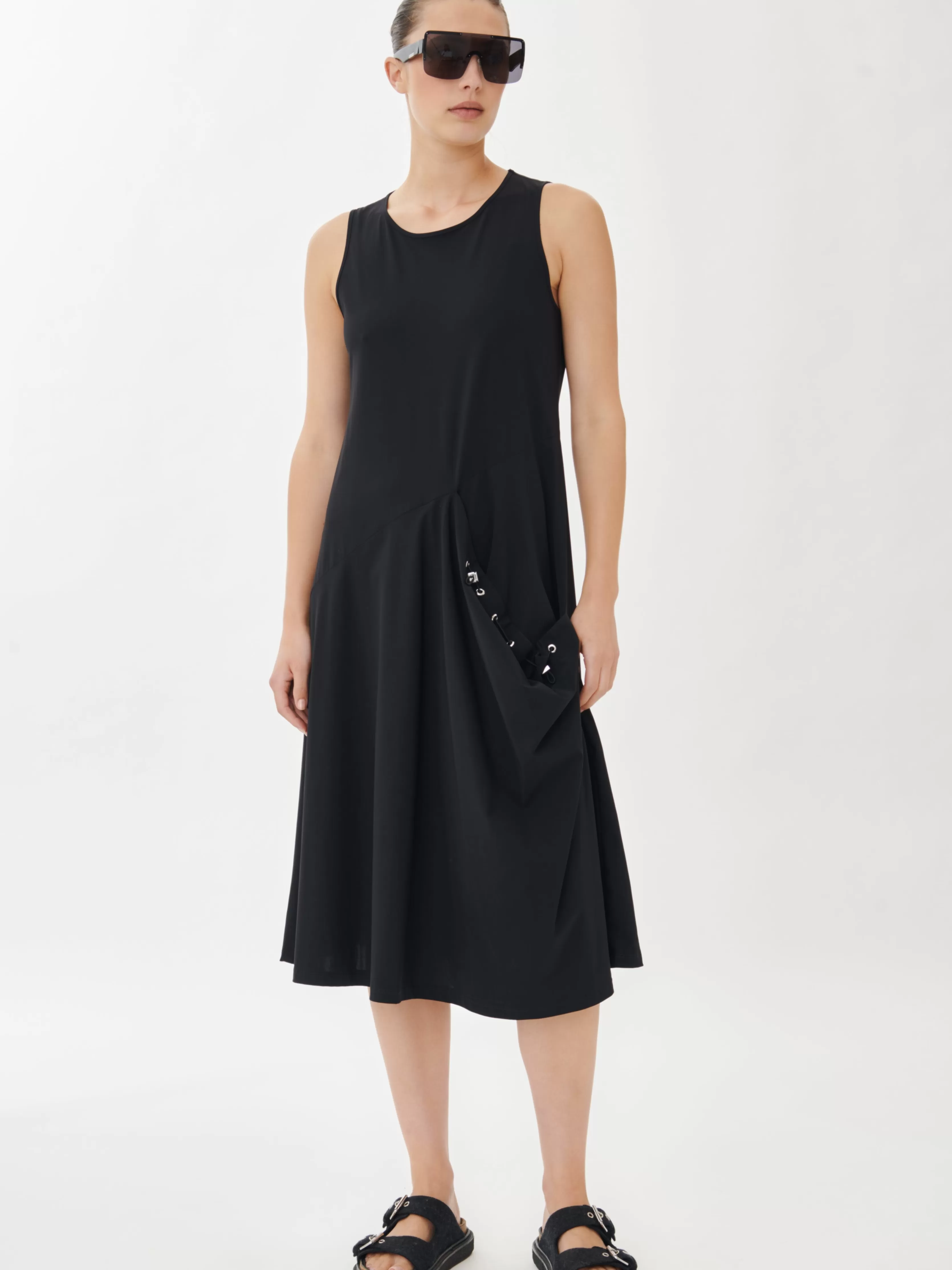 Jane Lushka Laris Dress Technical Jersey | Black