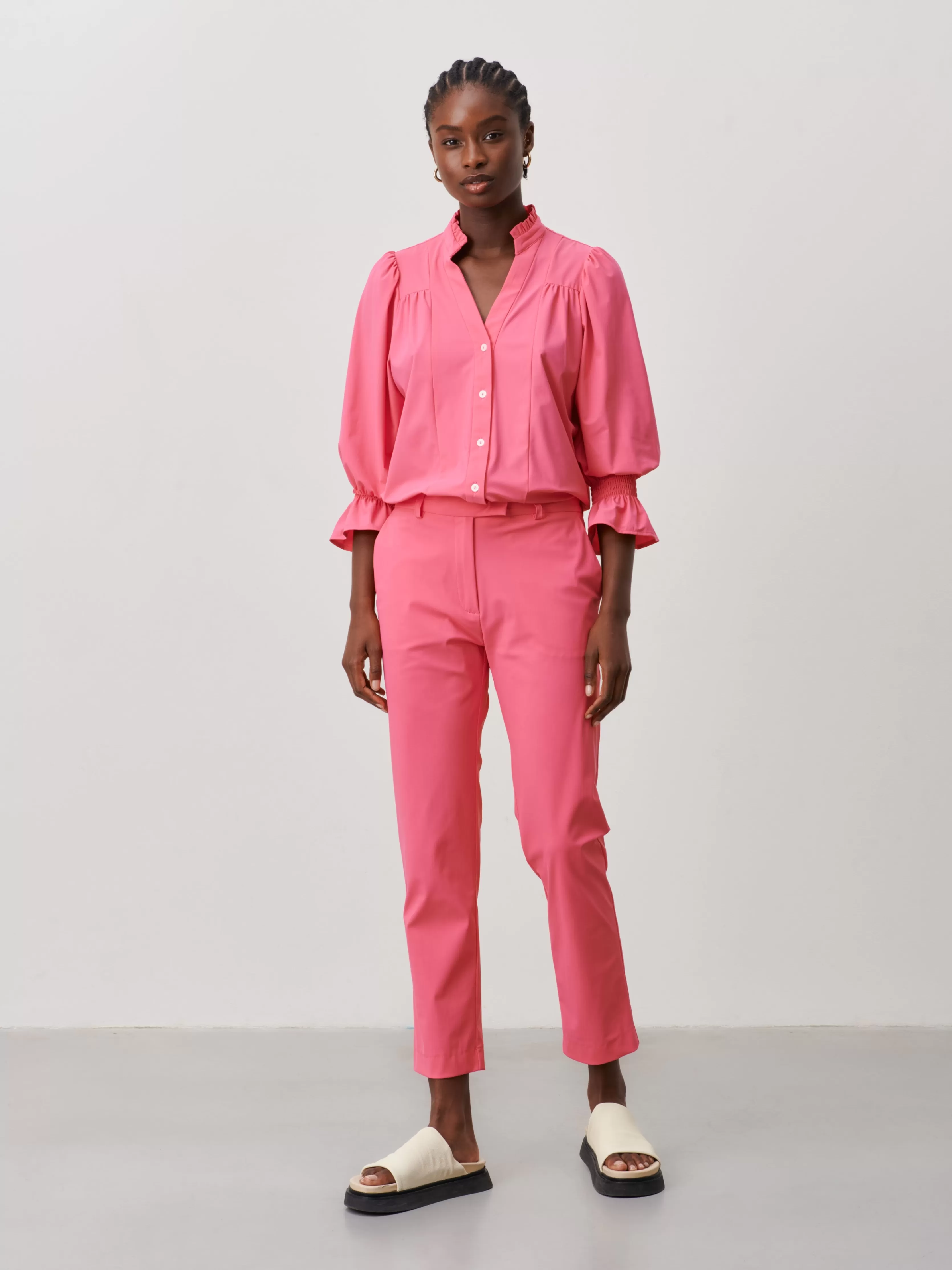 Jane Lushka Olivia Blouse Technical Jersey | Pink