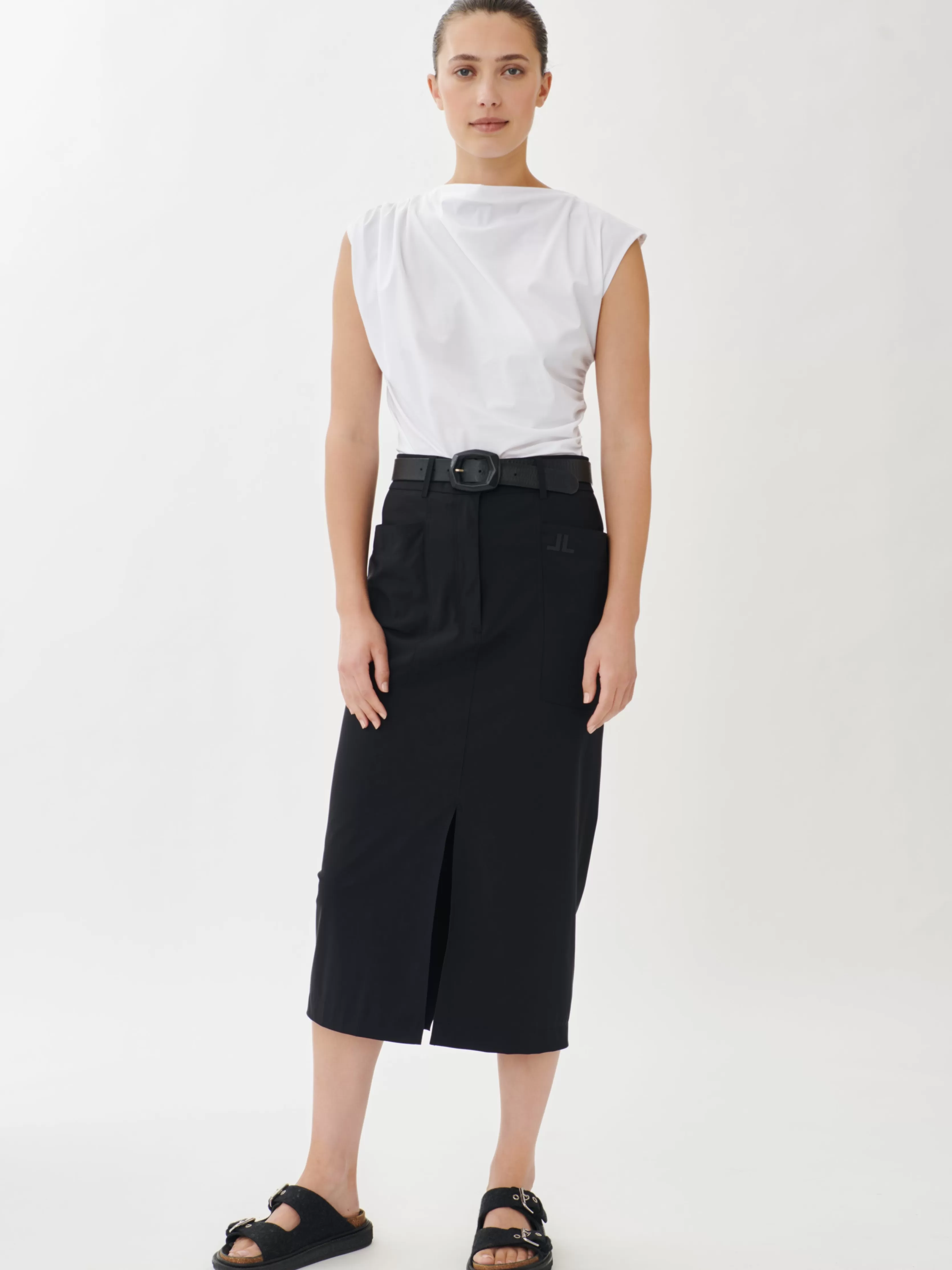 Jane Lushka Petra Skirt Technical Jersey | Black