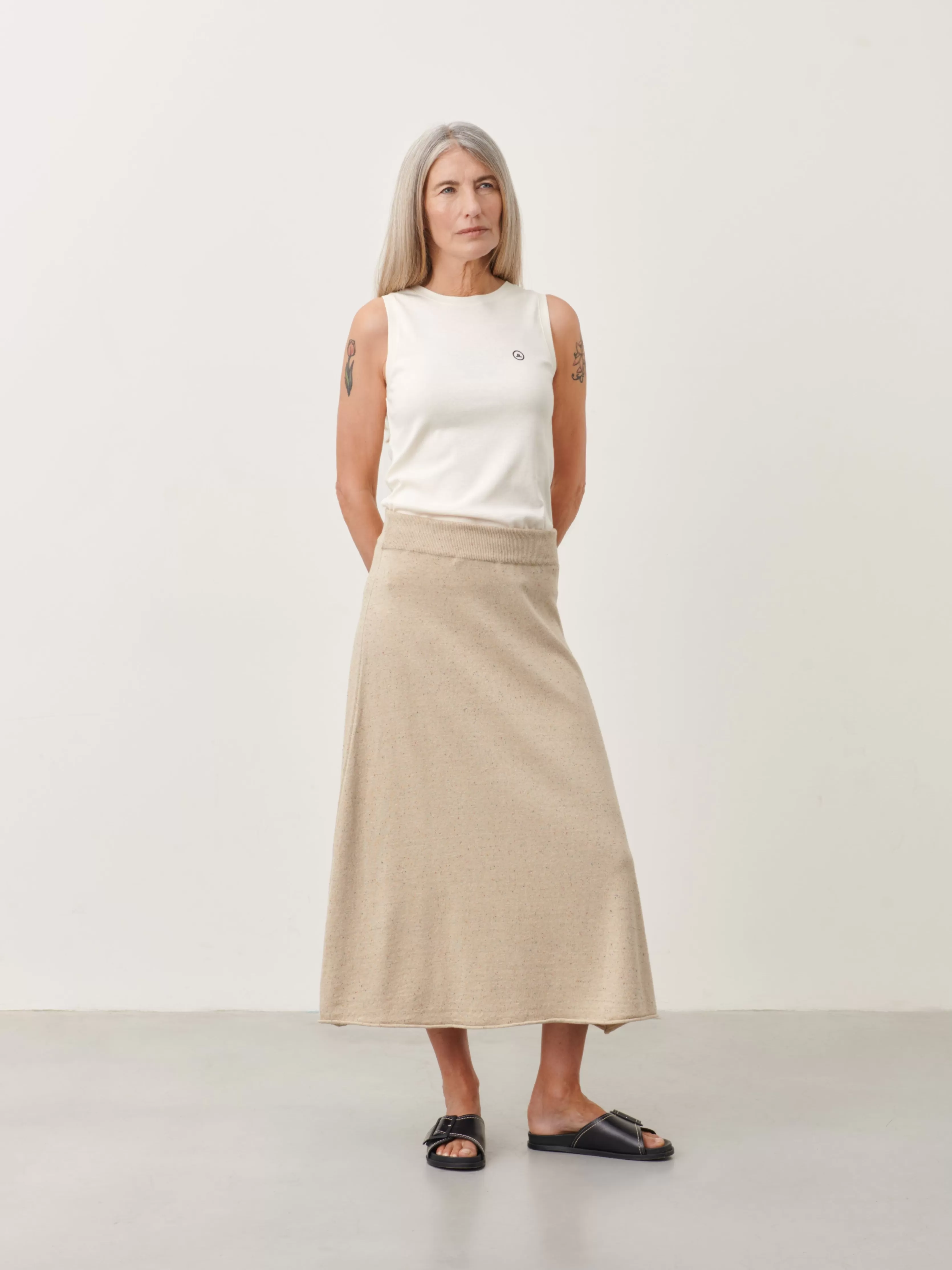 Jane Lushka Skirt Holli | Beige Melange