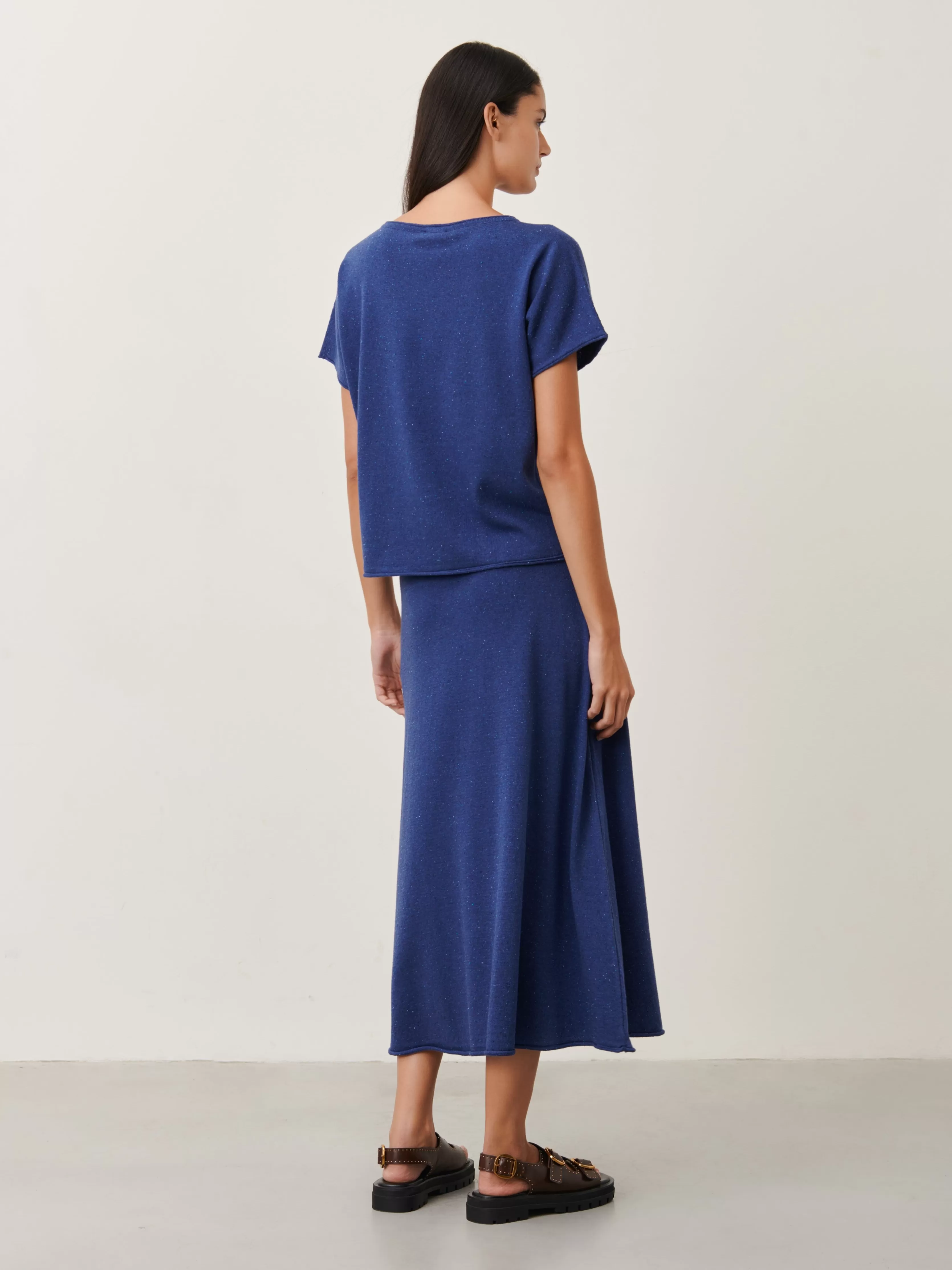 Jane Lushka Skirt Holli | Blue Melange